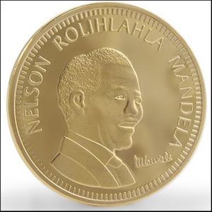 Collectors Gold Nelson Mandela Coin